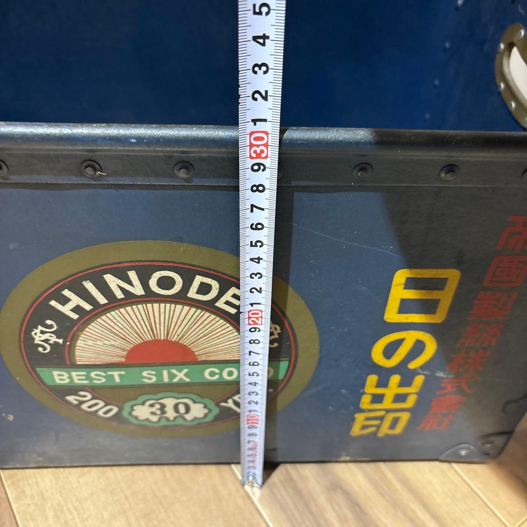 古道具　ボテ箱　日の出印カタン糸　カブ　収納