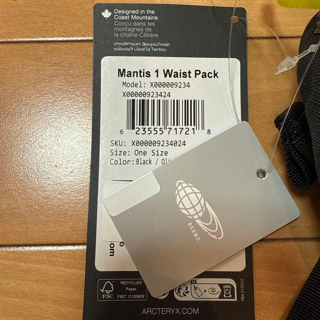 新品 BEAMS【EXCLUSIVE】ARC’TERYX / Mantis1