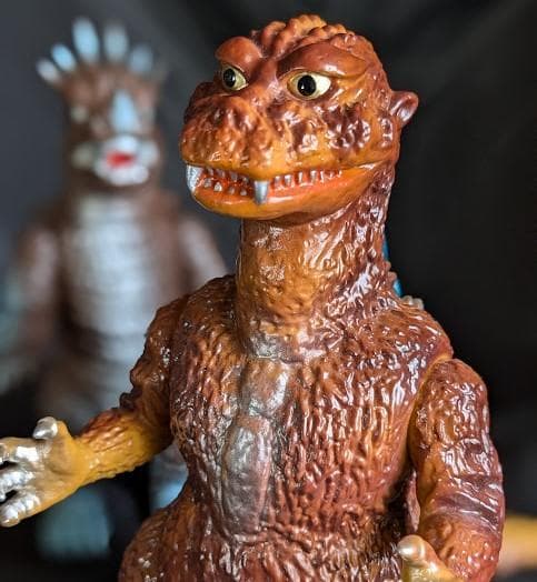 逆襲ゴジラ（Ｍ１号）＆アンギラス（ブルマァク）ソフビフィギュア２体セット