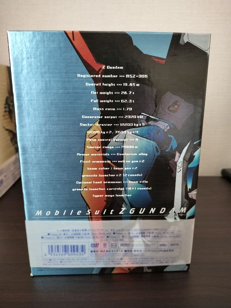 メモリアルボックス版 機動戦士Zガンダム Part-1、2、3セット