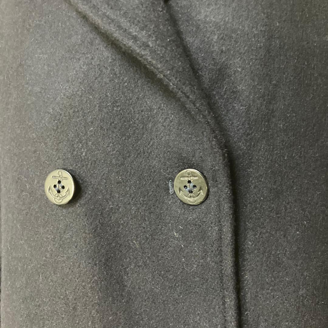 カラクkarakuダブルブレストショールカラーピーコート ビジネス カジュアル