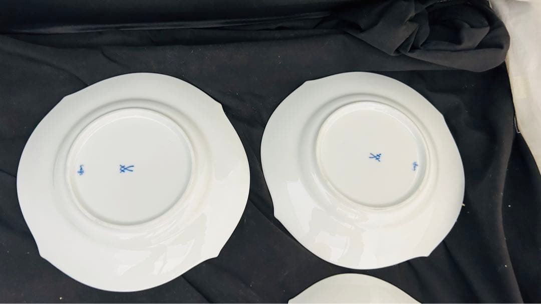 ともぴマイセン　白磁　皿　器　まとめ売り8枚　ソーサー