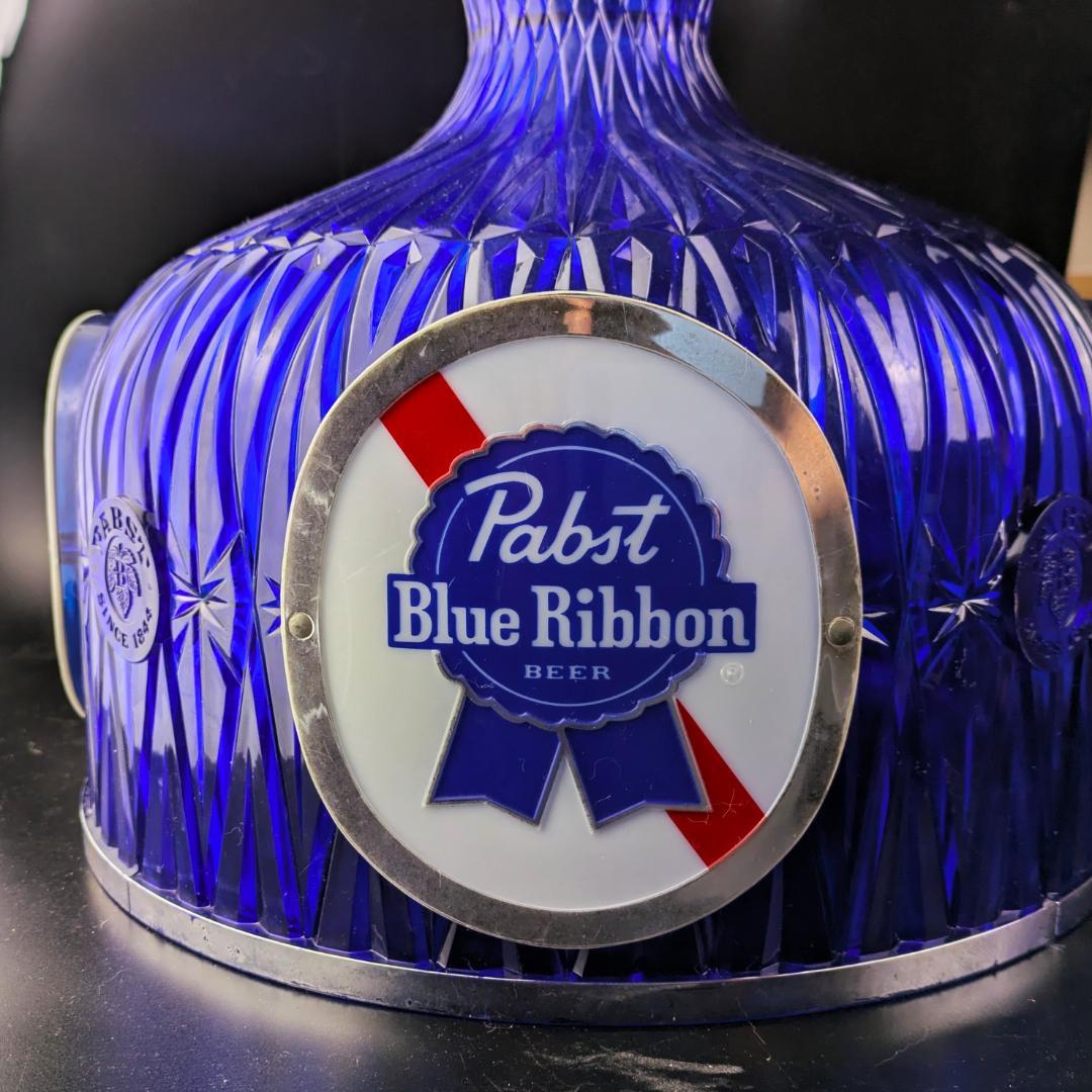 パブストブルーリボン 吊り下げライト ビンテージ照明 点灯確認済 エジソン球付