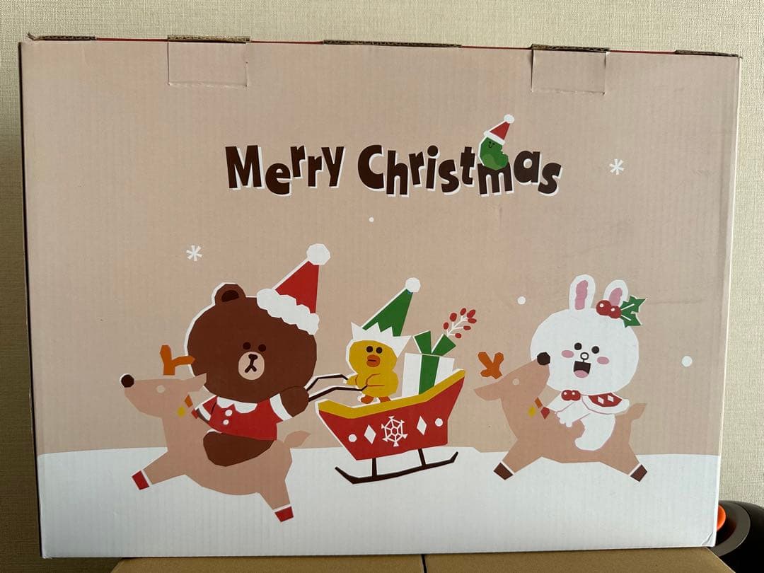 LINE FRIENDS クリスマス 限定グッズ 食器5点セット大中皿小鉢グラス
