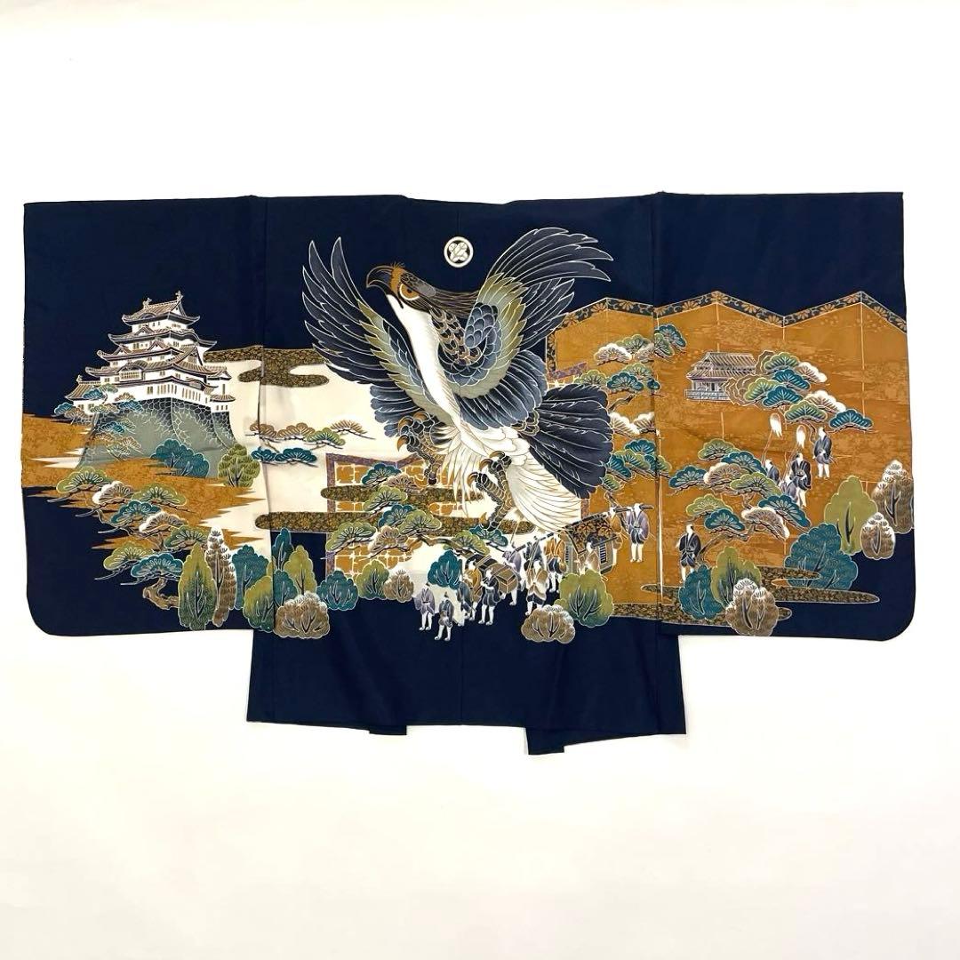 七五三 羽織セット 男の子 羽織 着物 長襦袢 半衿付き 3歳 No.145