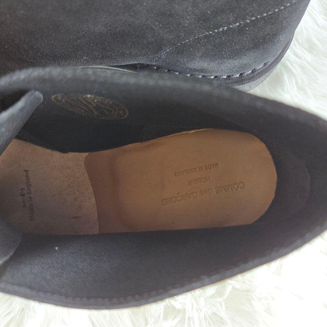 COMME des GARCONS　ブラック スエード チャッカブーツ　27