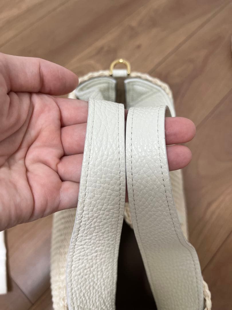 VIOLAd'ORO ヴィオラドーロ　ラフィアシート 2WAYトートバッグ