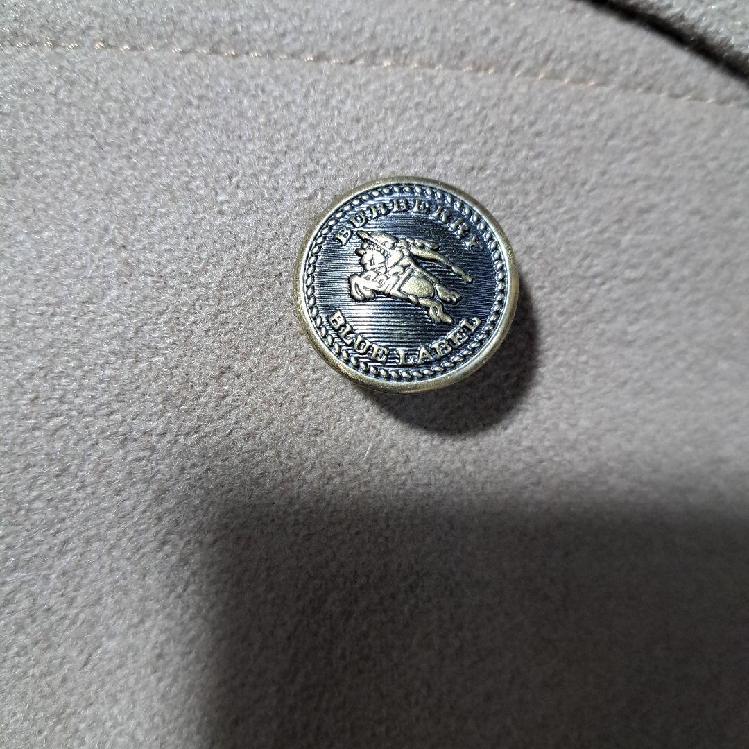 【BURBERRY BLUE LABEL】コート 金ボタン ウール ベージュ36