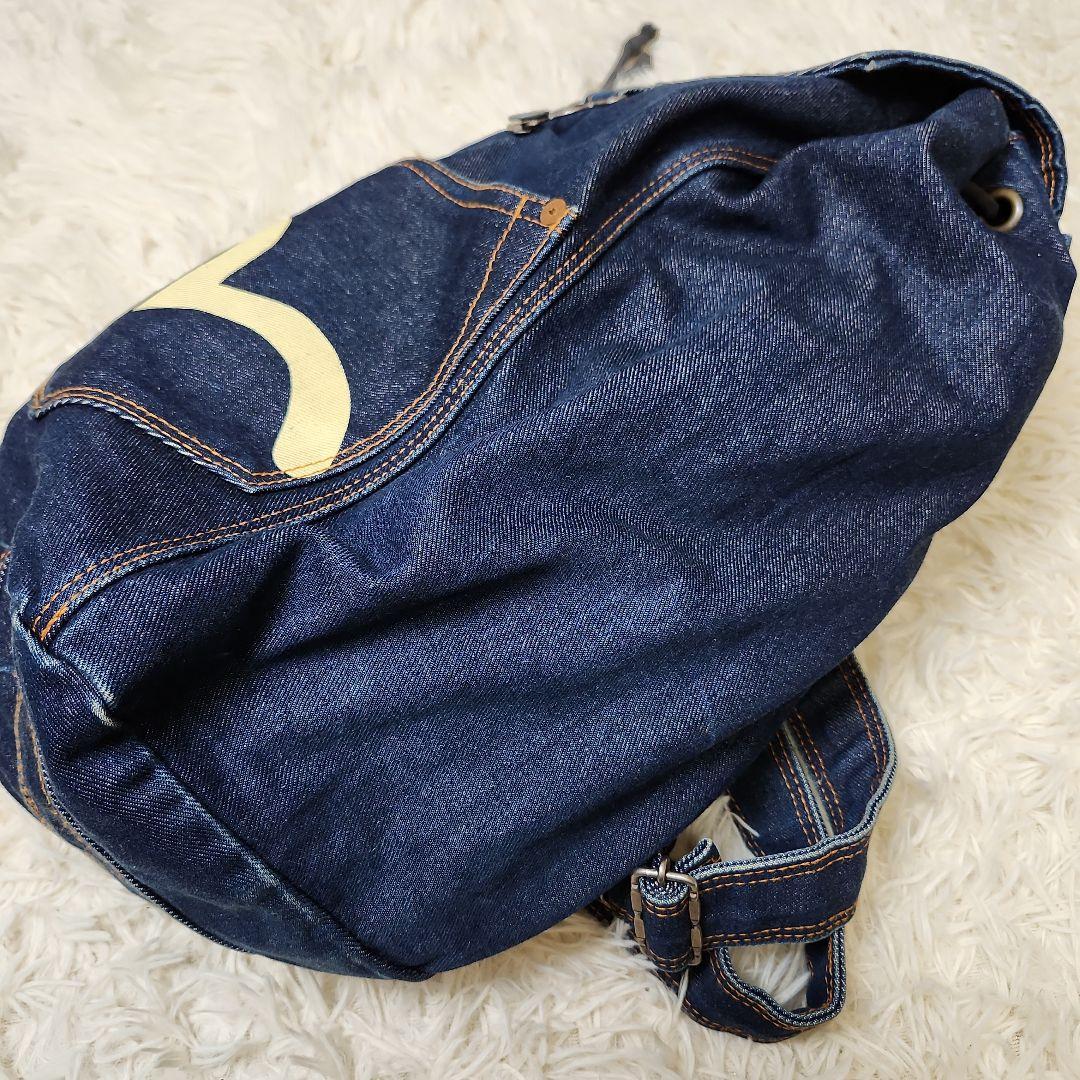 【レア美品】EVISU 希少タグ　デニムリュック カモメ
