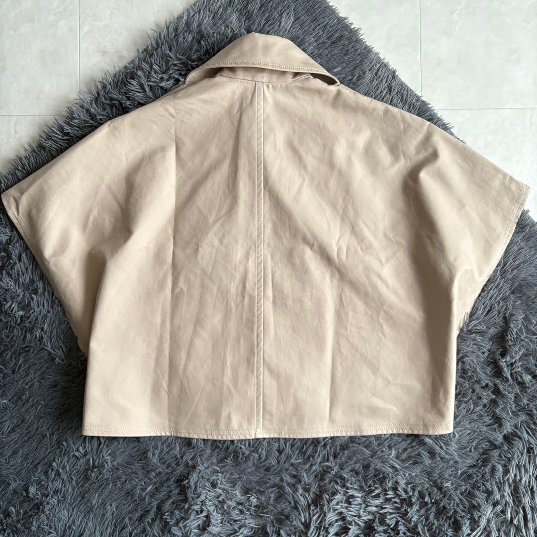 美品✨ MaxMara DRAVA トレンチケープ サンド UNICA 革ベルト