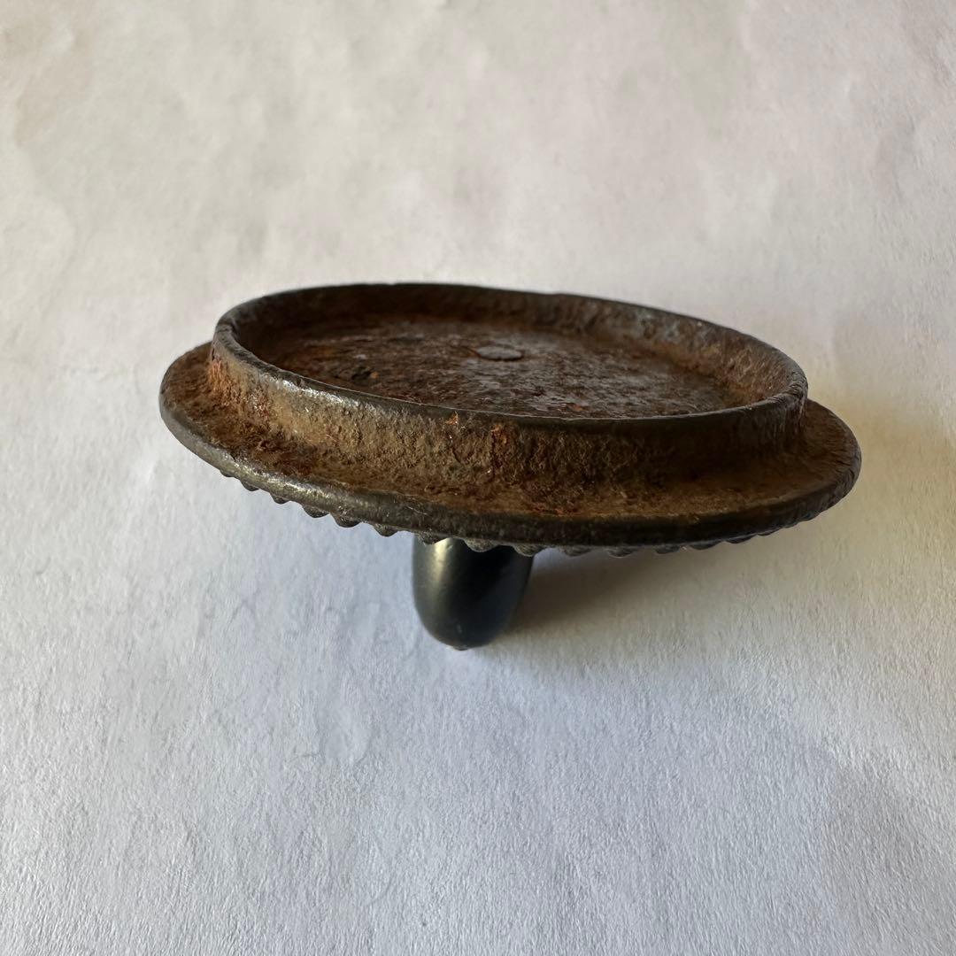 鉄瓶の蓋は小さいサイズ5cm 銅を摘む