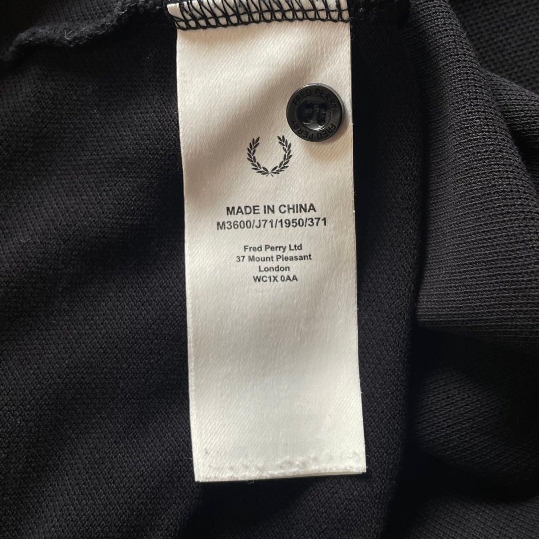 FRED PERRY M3600 ポロシャツ ティップライン 青黒