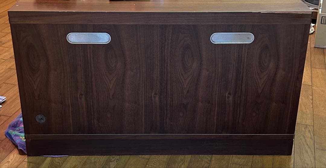 マルニ　テレビボード ウォールナット　ダークブラウン 曲線デザイン　中央のみ