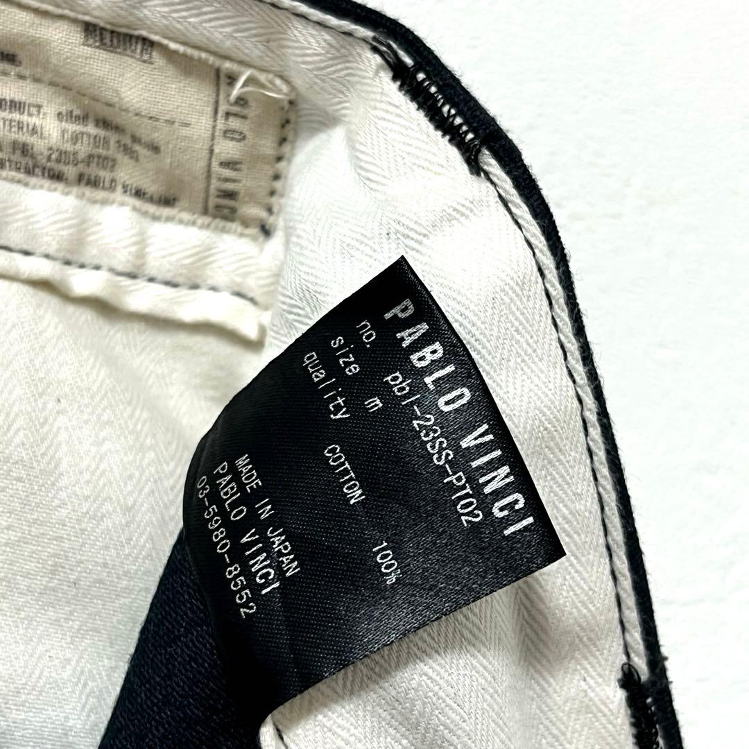 《PABLO VINCI》Oiled Chino Pants M Navy