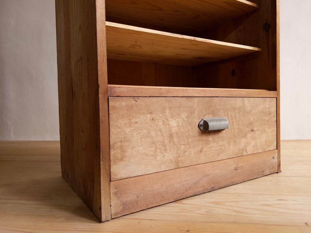 木製　収納棚　小ぶり　高さ約91.5㎝　古道具　古家具　ビンテージ　アンティーク