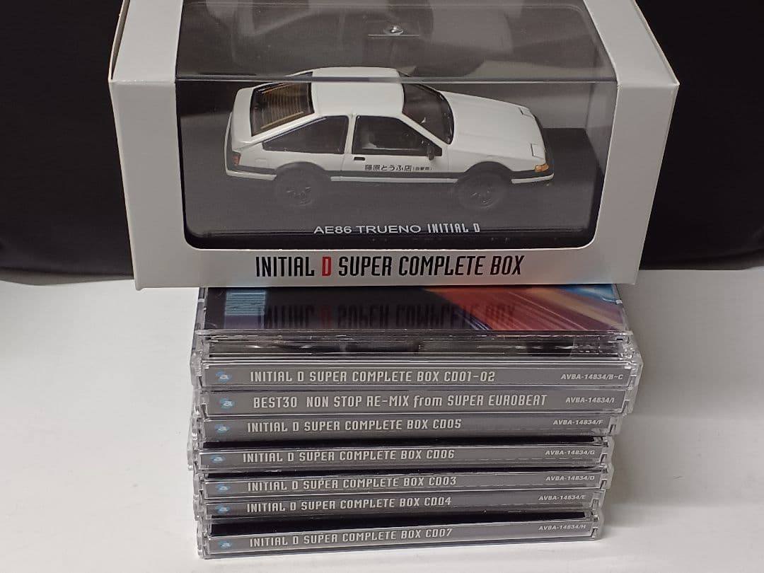 ステッカーに傷みあり、頭文字Dスーパーコンプリートボックス