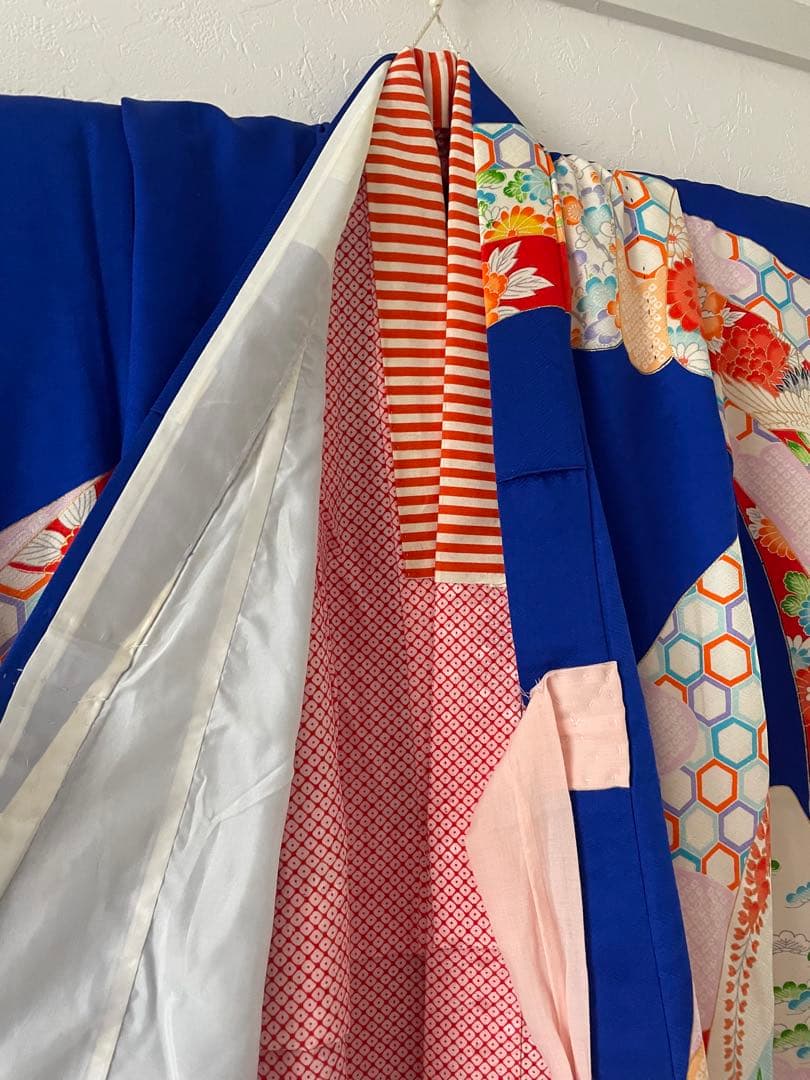 七五三　7歳　正絹お着物セット　作り帯