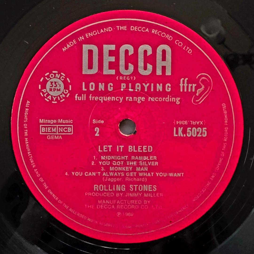 凱*門様 美品 初期UKモノラル盤 ローリングストーンズ LP レット・イット・
