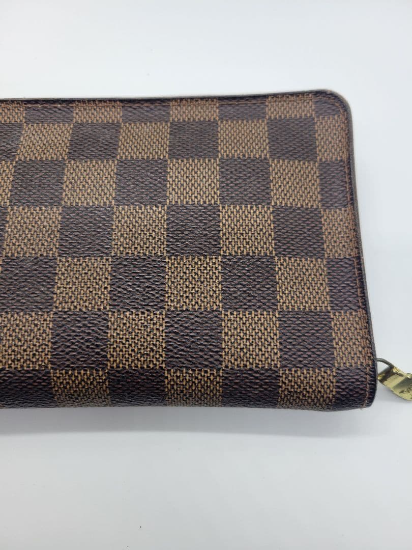 【まる】ルイ・ヴィトン ポルト モネ ジップ 長財布 ダミエ N61728