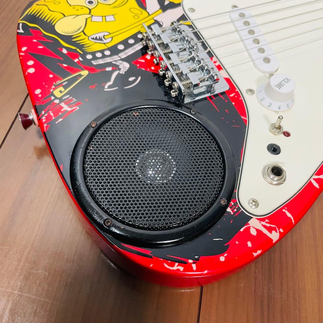 希少　美品　スポンジボブ　エレキギター　お子様や女性向けサイズ