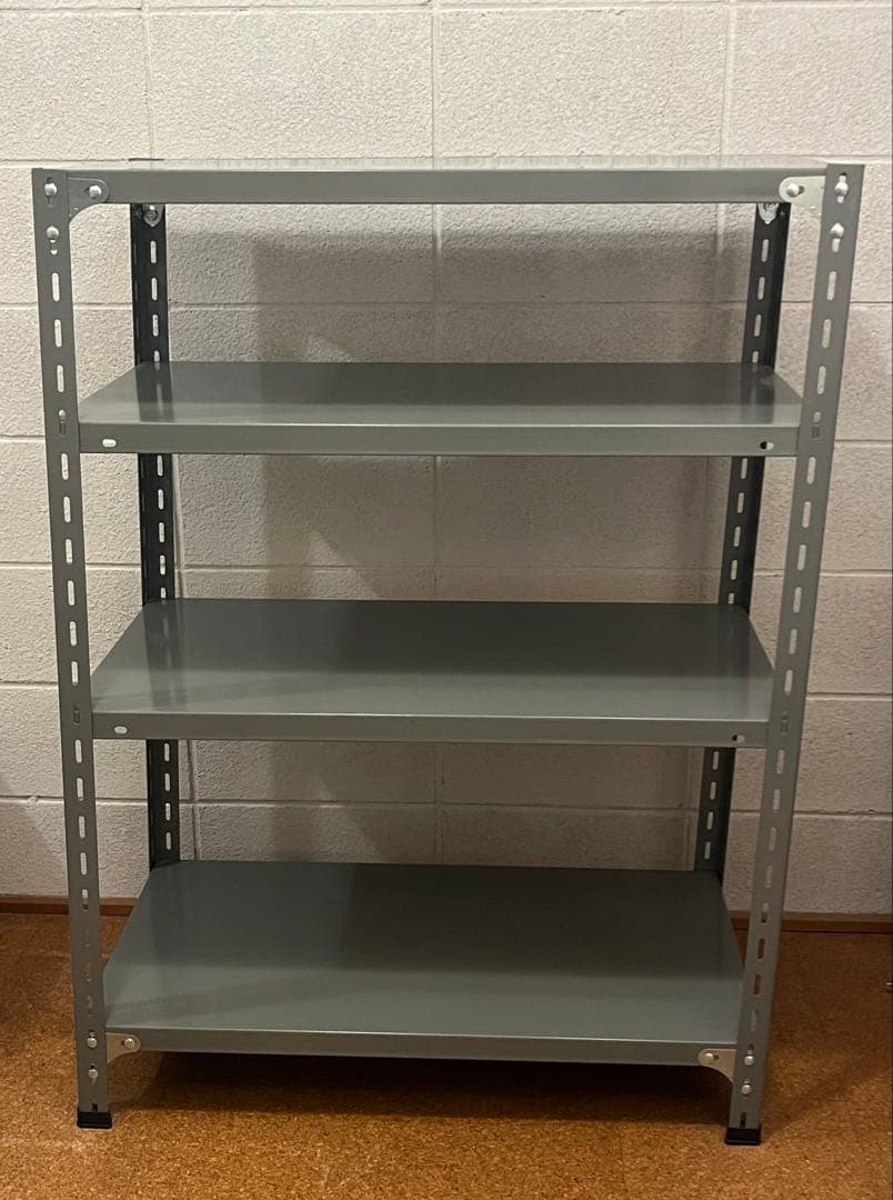 D&DEPARTMENT 工業用スチールシェルフW885・4段・D450・グレー