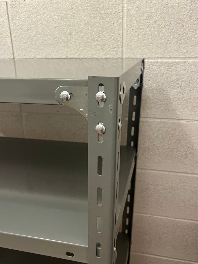 D&DEPARTMENT 工業用スチールシェルフW885・4段・D450・グレー