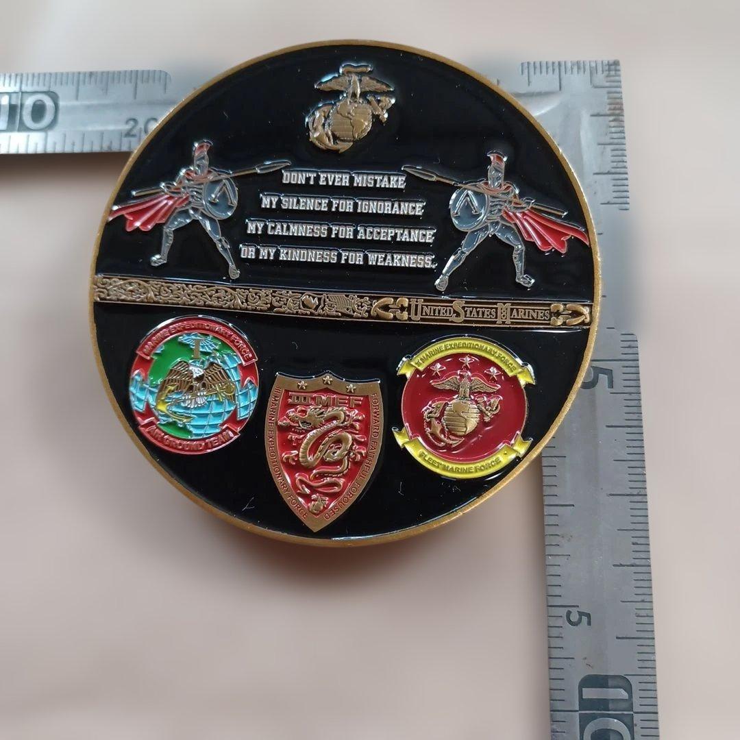 ✨送料無料　米軍USMC 海兵隊　チャレンジ？メダル