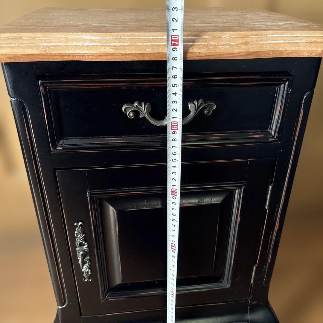 猫脚クラシックスタイル木製キャビネット 引き出し付き