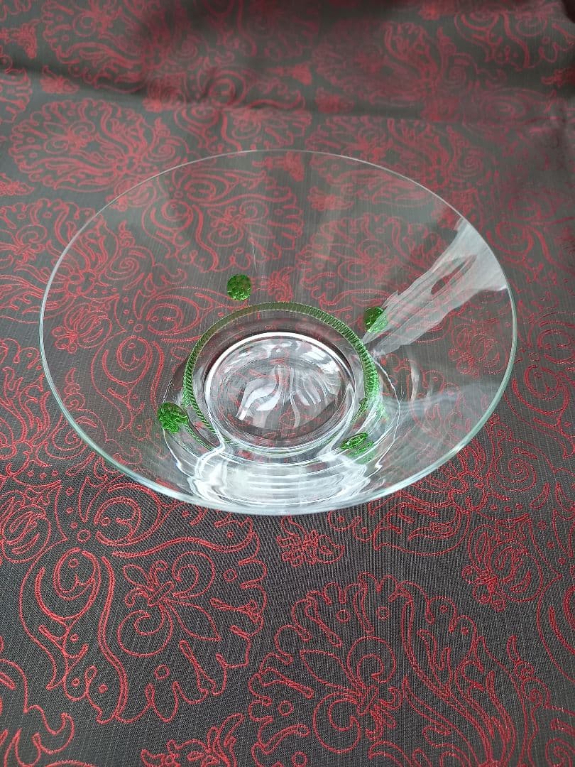 テレジアンタール　バッカス ロゼット ボウル　大　ライトグリーン