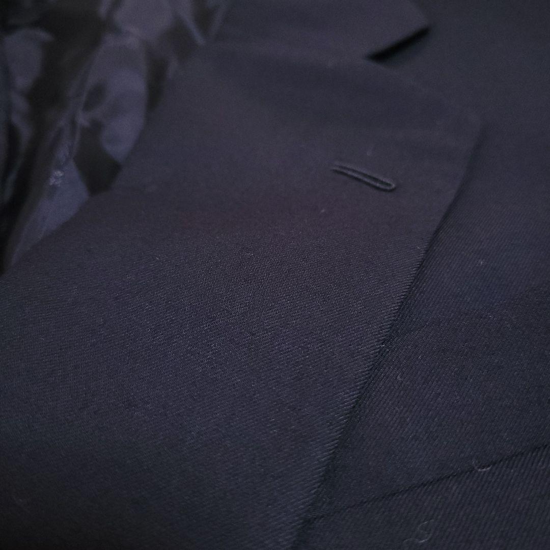 英國屋 Reid&Taylor 3ピース スーツ 紺 シルク裏地 高級 訳あり