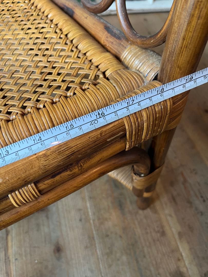マルニ ラタン 籐 アームチェア 椅子 インテリア