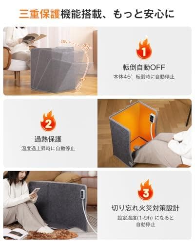 【4面発熱 パネルヒーター pro】高温版85℃ 足元ヒーター HEATFAR