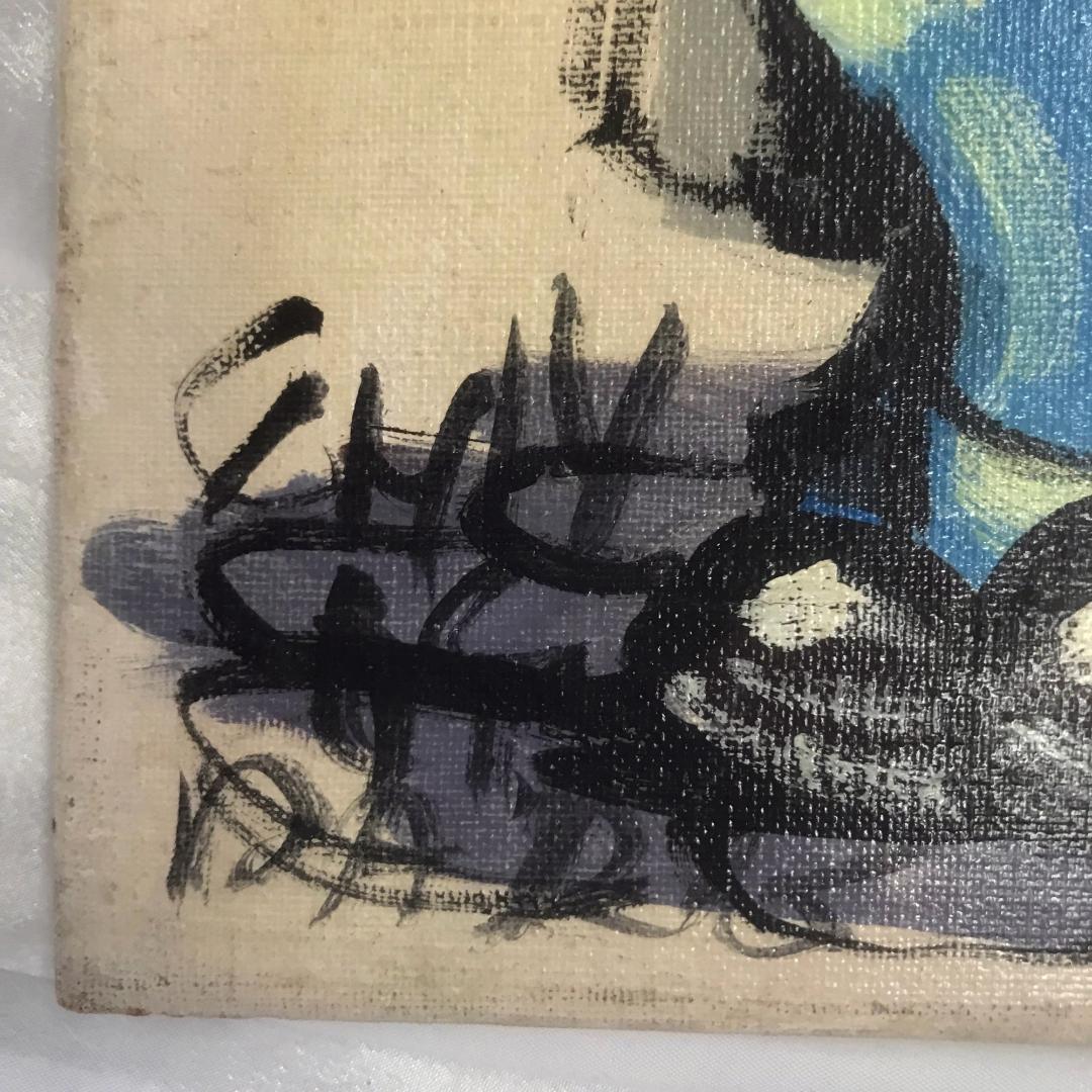 絵 女の子 男の子 作者不明 PARIS パリ 絵画 美術品 骨董品 ２枚セット