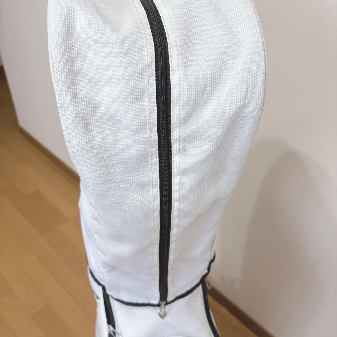 K432 MIZUNO キャディバッグ 白 青