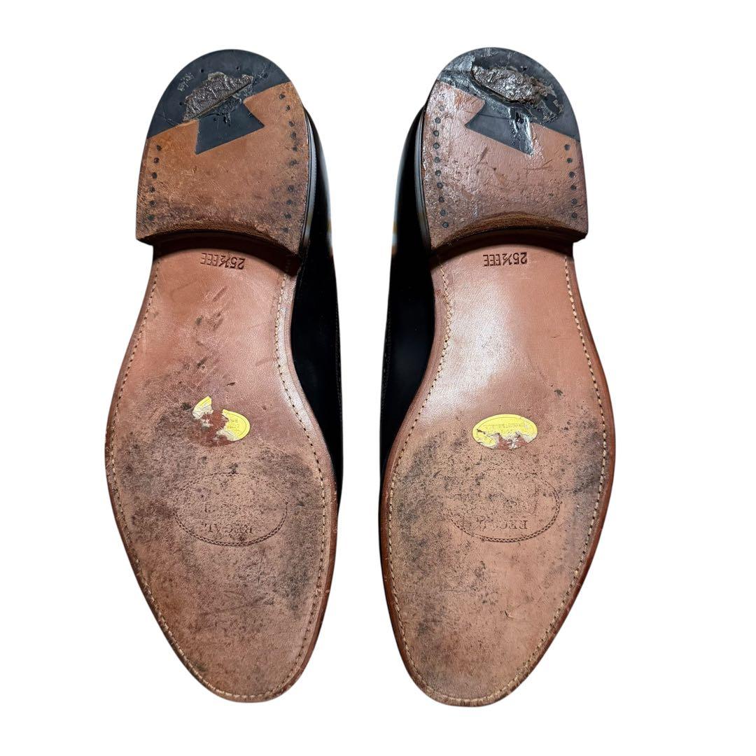 REGAL ウィングチップ メダリオン タッセルローファーブラック 25 1/2