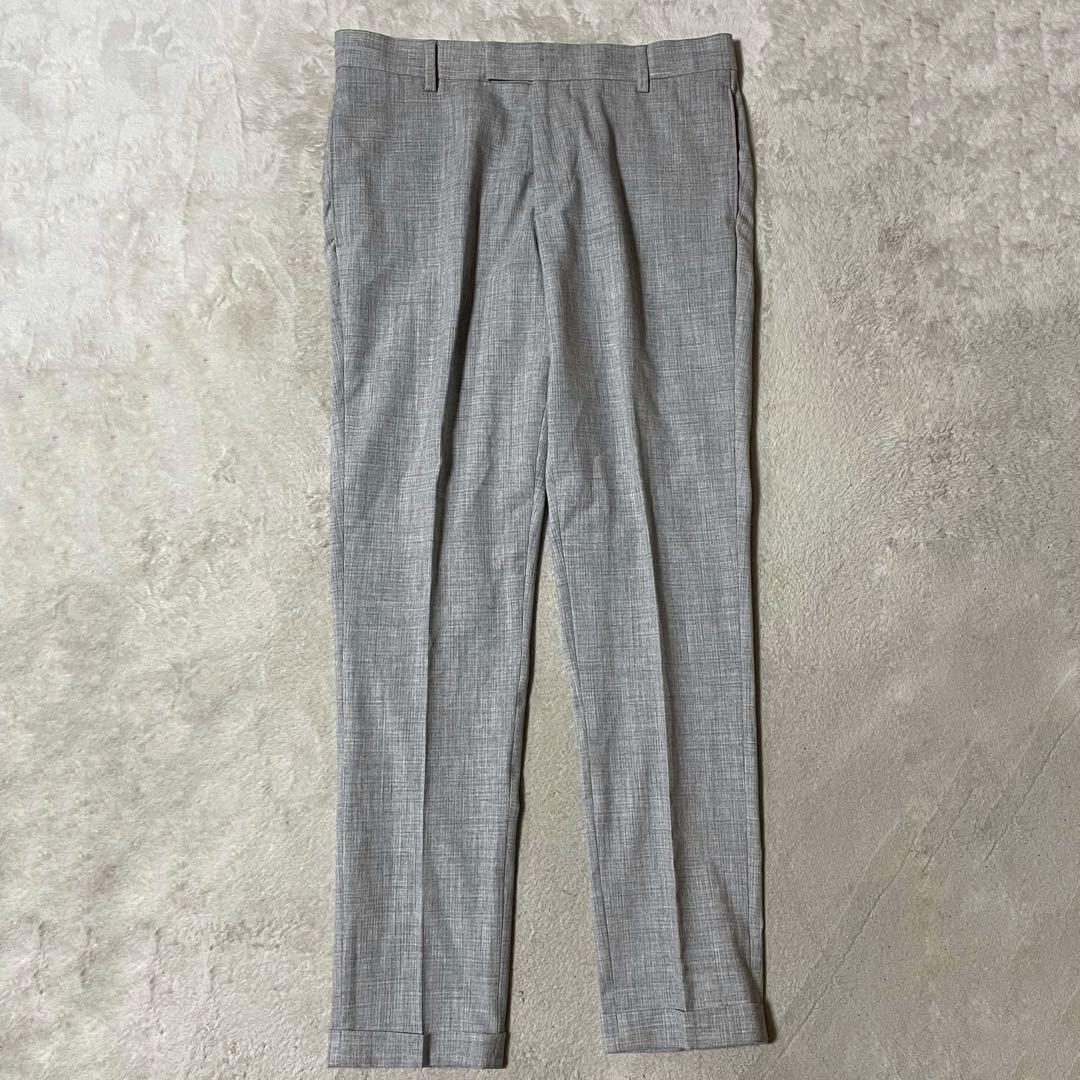  エイチ＆エム 手縫い スタイリッシュスーツ ライトグレー 46/M 美品