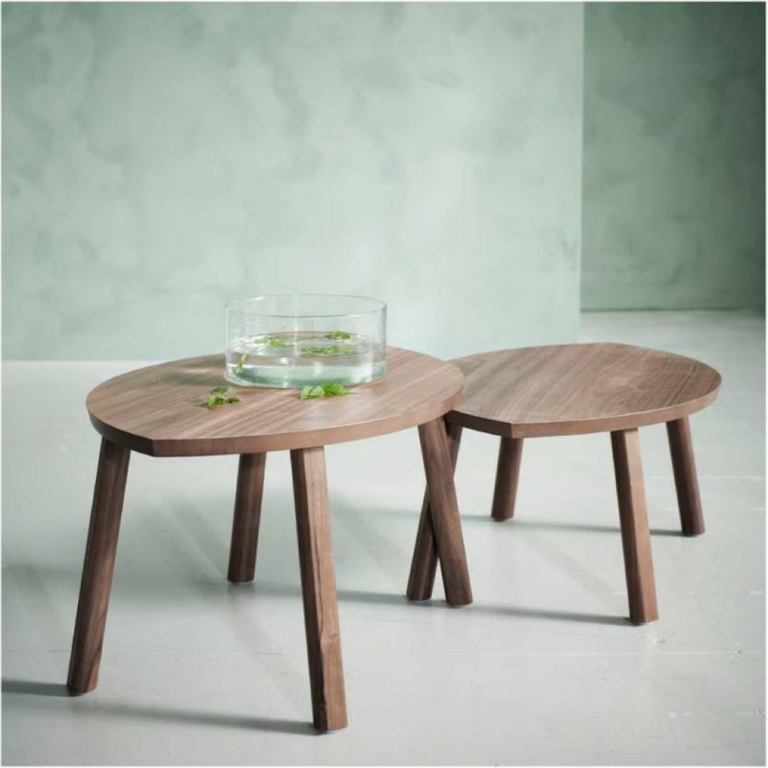 ■送料込■IKEA ストックホルム ネストテーブル ウォールナット 木製家具