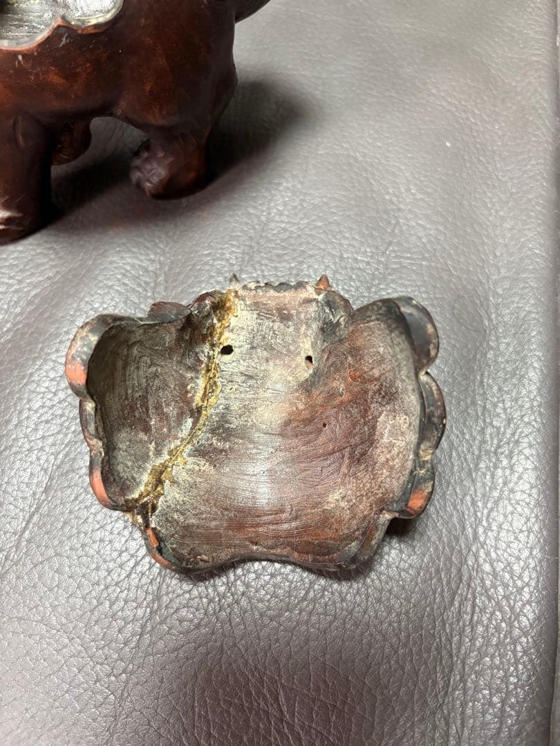 獅子　香炉　置物