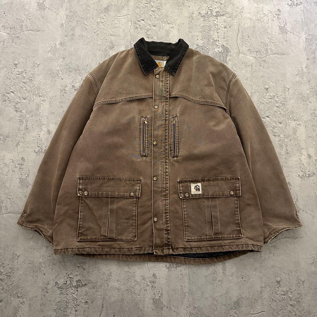 90s【Carhartt】カーハート（L）USA＊ワークジャケット＊ダック