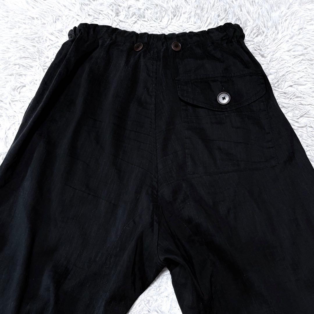 KLASICA クラシカ　ワイドサルエルパンツ　クロップド丈　ブラック　サイズ1