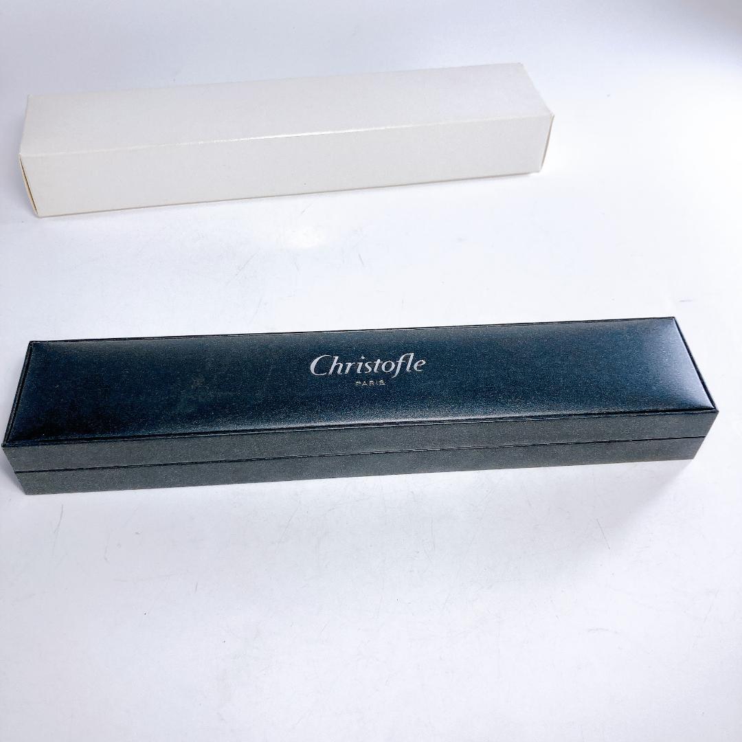 Christofle クリストフル 箸 専用ケース付き 2点 ホワイト シルバー