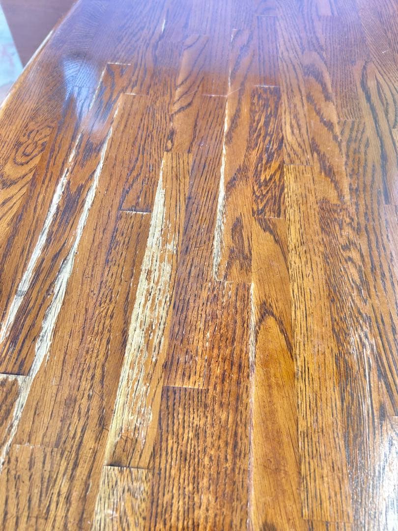 691 北欧風 ダイニングテーブル　木製 4人用 140cm ヴィンテージ　a