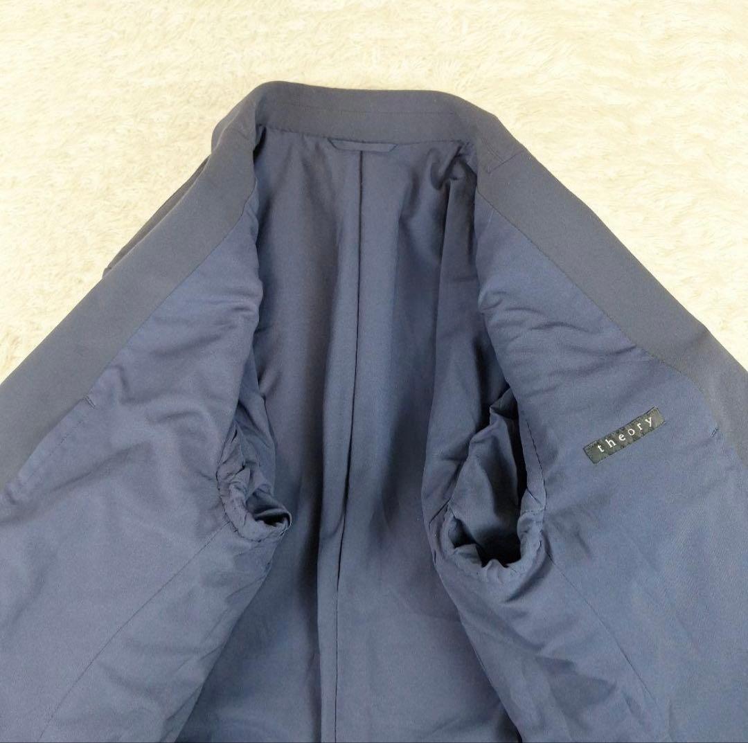 Theory　メンズ　ストレッチスーツ　セットアップ　ネイビー　XL　日本製