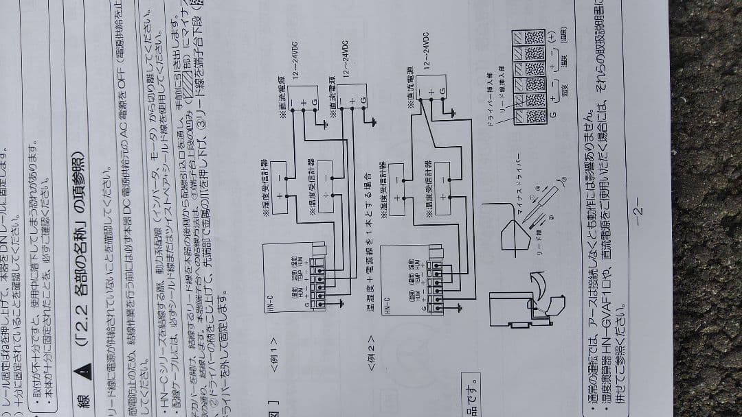 HN-CQA 壁取付温湿度計 取扱説明書付き