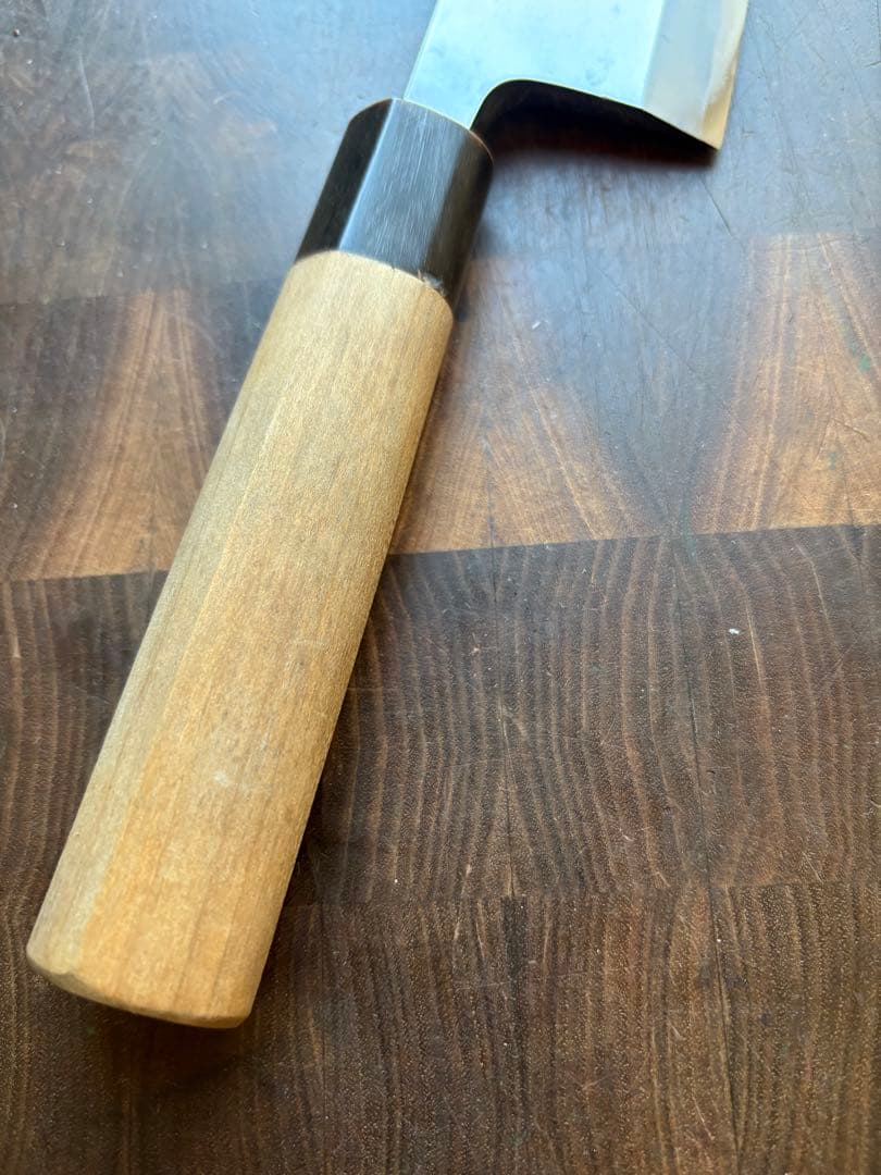 正本総本店　霞　玉白鋼　出刃　180mm 6寸　包丁　和包丁　本職　釣り