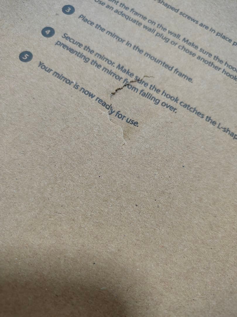 MOEBE ムーベ ウォールミラー 壁掛け鏡 50cm ブラック 未使用保管品