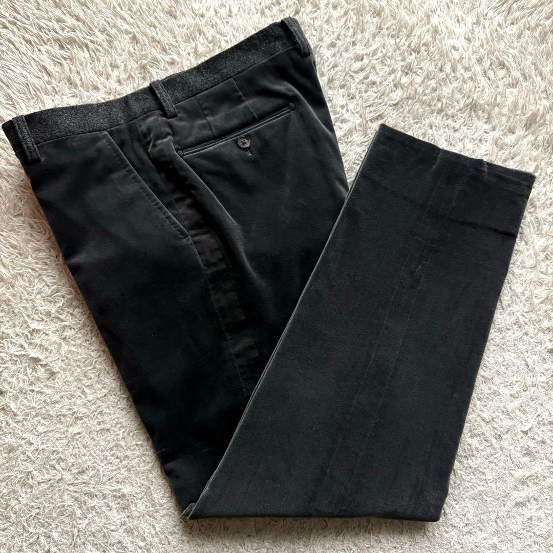 ★ベルベット★ LANVIN セットアップ タキシード ピークドラペル L 灰色