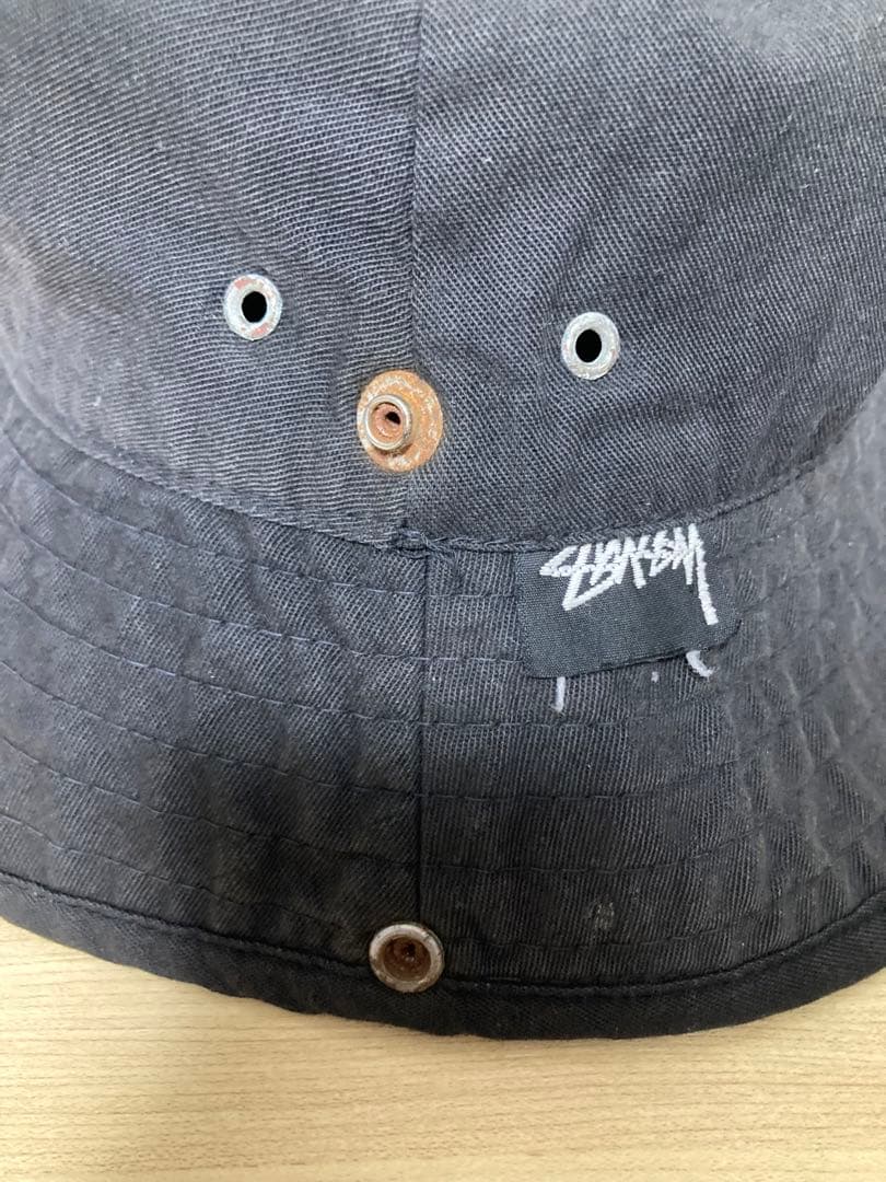 黒タグ old stussy バケットハット