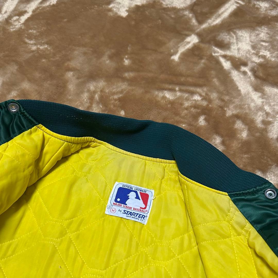 90sオークランドアスレチックス スターター スタジャン Mサイズ USA製