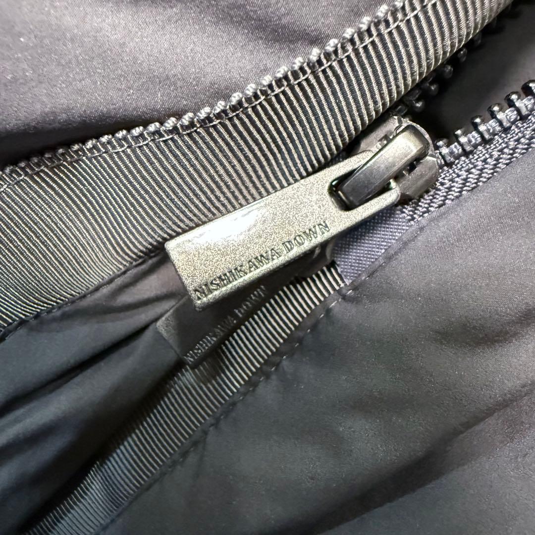 西川ダウン　ナノユニバース　ダウンポンチョ　ケープ　NISHIKAWA